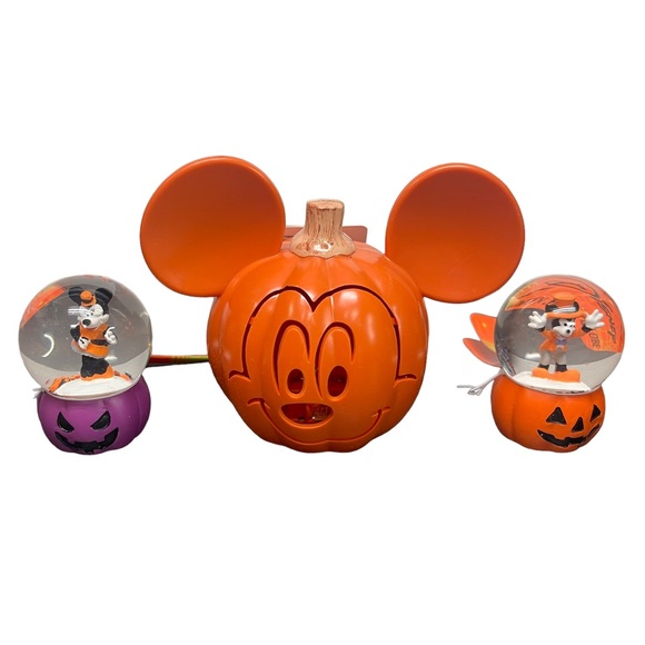 Disney Holiday Disney Mickey Mouse Halloween Light Up Pumpkin Mini